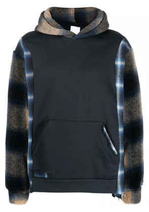 Alchemist panelled pullover hoodie - Blue