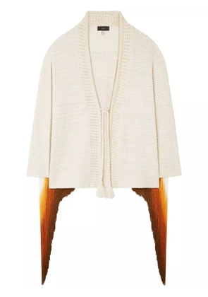 Alanui Bright Hues fringed cardigan - Neutrals