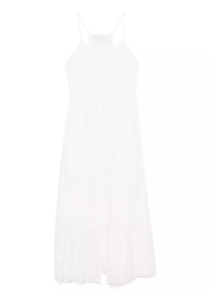 Patrizia Pepe broderie anglaise midi dress - White