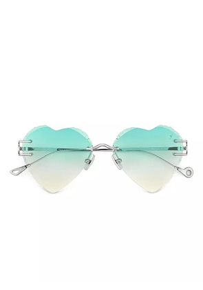 Eyepetizer Acapulco heart-shape sunglasses - Silver