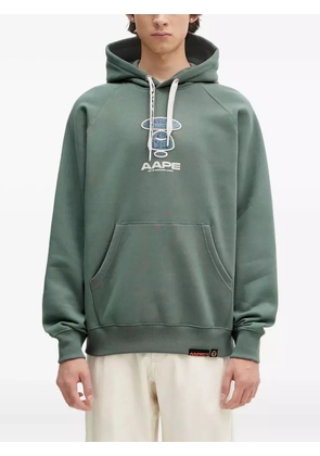 AAPE BY *A BATHING APE® Moonface Logo hoodie - Green