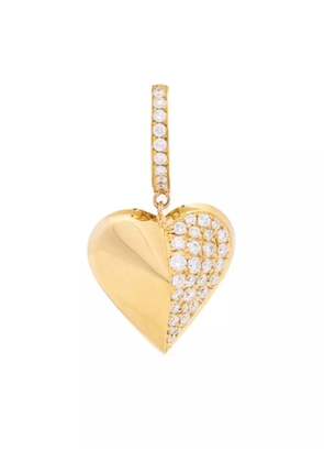 Peruffo 18K yellow gold diamond hoop earring