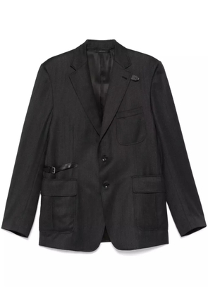 Brioni single-breasted blazer - Grey