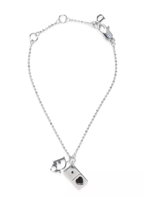 Christian Dior Pre-Owned CD Heart bracelet - Silver