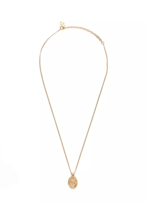 Christian Dior Pre-Owned 1980-1990s CD logo necklace - Gold