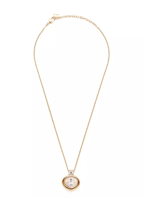 Christian Dior Pre-Owned rhinestone-embellished pendant necklace - Gold