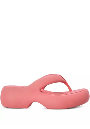 Melissa Free Fuzy chunky-sole flip-flops - Pink