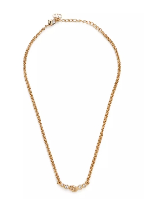 Christian Dior Pre-Owned CD rhinestone necklace - Gold
