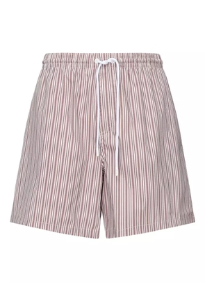Loro Piana striped-pattern drawstring shorts - Pink