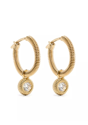 LEANDRA 18K yellow gold Cabo S diamond earrings