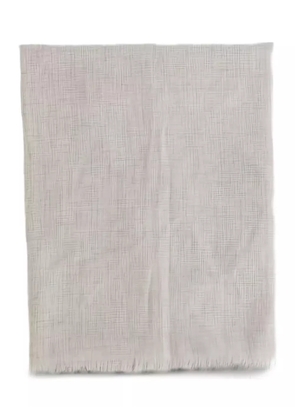 Sofie D'hoore fringed-edges wool scarf - Grey