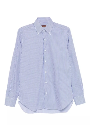 Barba striped cotton shirt - White