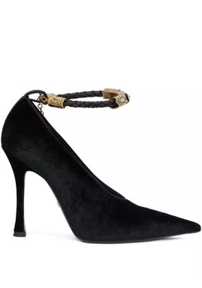 Roberto Cavalli embellished pointed-toe pumps - Black