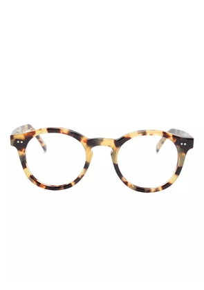 Family Affair tortoiseshell-pattern round-frame glasses - Brown