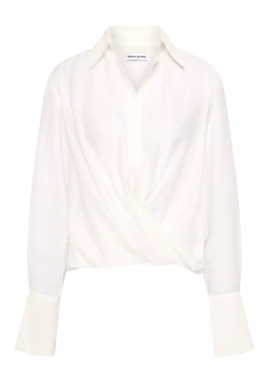Rebecca Vallance Noor wrap collared blouse - White