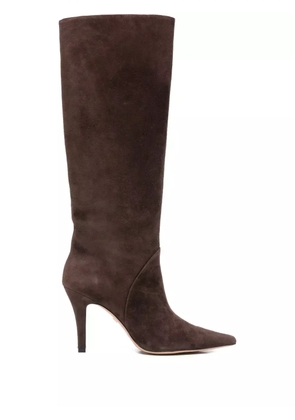 Lola Cruz suede knee-high boots - BROWN
