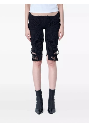 Sia Arnika cut out-detail shorts - Black