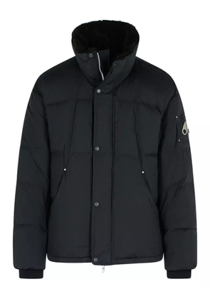 Moose Knuckles logo-patch puffer jacket - Black