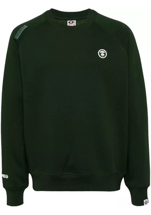 AAPE BY *A BATHING APE® logo patch sweatshirt - Green