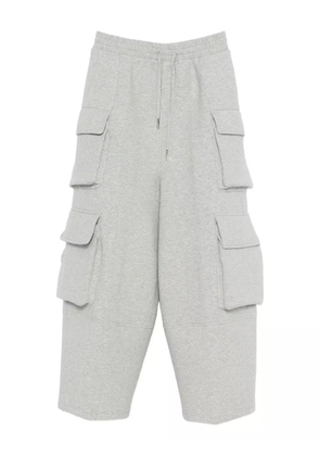 Feng Chen Wang cargo-pocket drawstring trousers - Grey