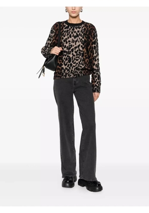 DKNY animal-pattern jumper - Neutrals