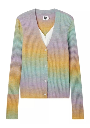 b+ab ribbed cardigan - Yellow
