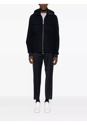 Manuel Ritz hooded zip-up bomber jacket - Blue