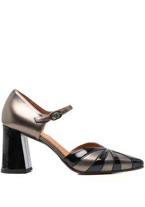 Chie Mihara 65mm pointed-toe block-heel pumps - Grey