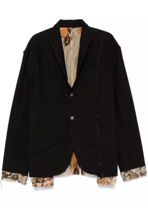 CHIAHUNG SU patchwork blazer - Brown