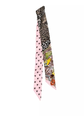 Hermès Pre-Owned 2020-2025 Jungle Love Love Silk Twilly Scarf scarves - Pink