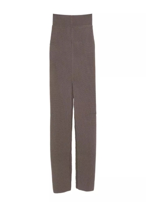 Rick Owens ribbed slit skirt - Brown