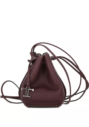 Tod's drawstring leather bucket bag - Brown