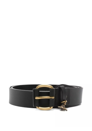 Vivienne Westwood wide Alex charm leather belt - Black