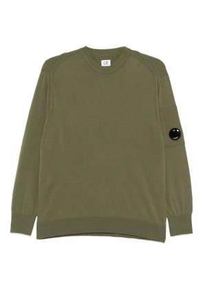 C.P. Company lens-detail crew-neck sweater - Green