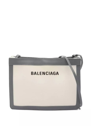 Balenciaga Pre-Owned 2000s logo-detail shoulder bag - Neutrals