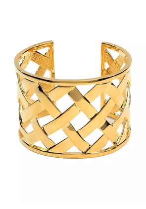 Kenneth Jay Lane Basketweave cuff - Gold