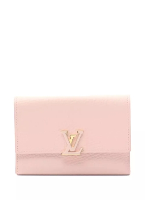 Louis Vuitton Pre-Owned 2021 logo-plaque trifold wallet - Pink