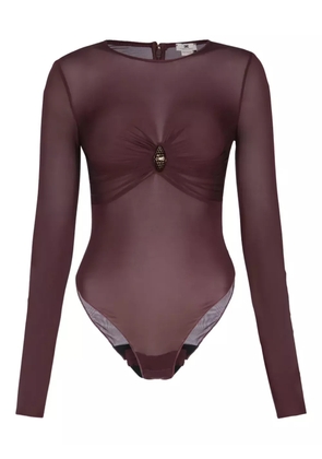 Elisabetta Franchi embellished-detail body - Purple