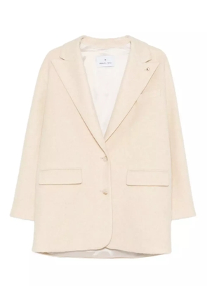 Manuel Ritz flap-pocket coat - Neutrals