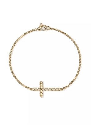 John Hardy 14K yellow gold JH Essential Cross bracelet