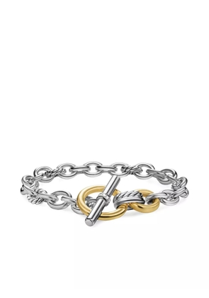 David Yurman 18K yellow gold and sterling silver DY Mercer® Toggle Chain diamond bracelet