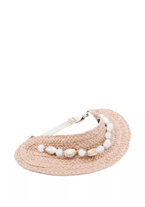 Helen Kaminski beaded raffia hat - Neutrals