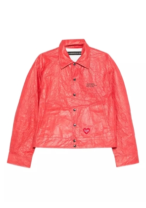 Andersson Bell guitarist-print Tyvek jacket - Red