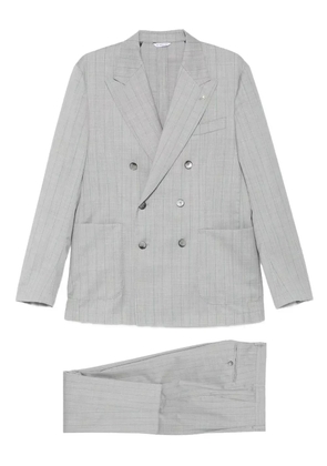 Manuel Ritz double-breasted pinstripe suit - Grey