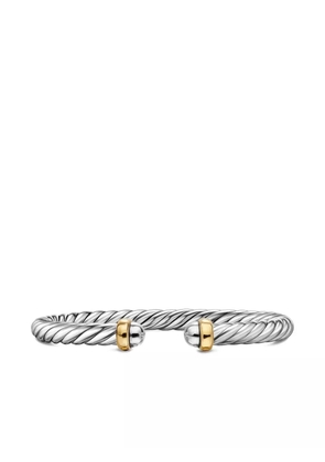 David Yurman sterling silver and 14K yellow gold Cable Flex® bracelet