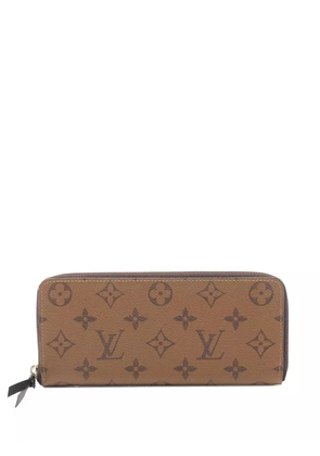 Louis Vuitton Pre-Owned 2021-2025 Monogram Reverse Clemence Wallet long wallets - Brown