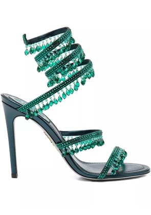 René Caovilla 100mm Chandelier sandals - Green