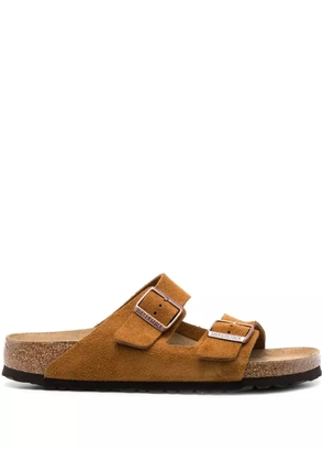 Birkenstock Arizona SFB calf-suede sandals - Brown