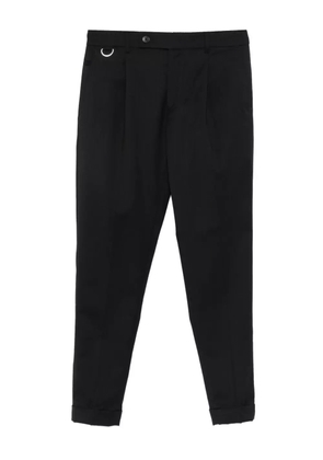 Low Brand D-ring pleated trousers - Black