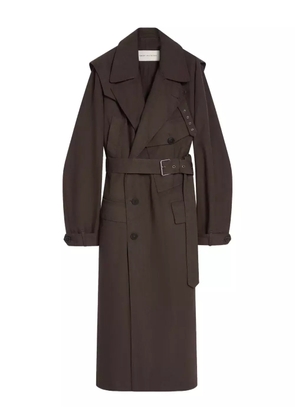 DRIES VAN NOTEN double-breasted trench coat - Brown